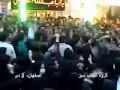 Basiji Attacks mourners in Esfehan