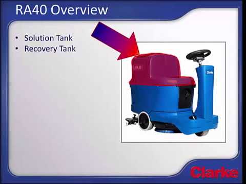 Youtube External Video Clarke RA40 20D Micro Rider Use and Care