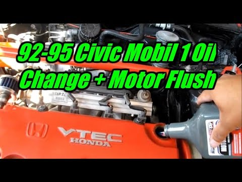 how to flush engine oil