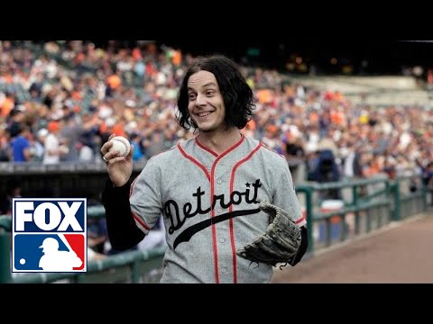 Video: Jack White throws first pitch for hometown Tigers
