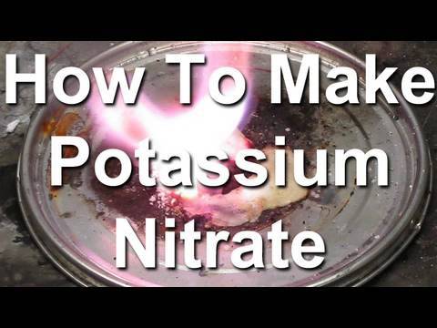 how to isolate potassium from potassium nitrate