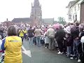 Hereford United Open Bus Tour parade - town hall steps 1