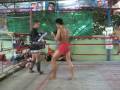 Detsuriya Sittiprasert on Thai Pads with Bo at Keatkhamtorn Gym Detsuriya Sittiprasert on Thai Pads with Bo at Keatkhamtorn Gym