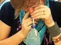 Girl Snorts Water