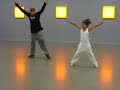 larz en marley oefenen na de les nog 1 keer de choreografie van jlo - do it well