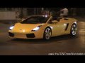 2x Lamborghini Gallardo Spyder Start and Accelerate
