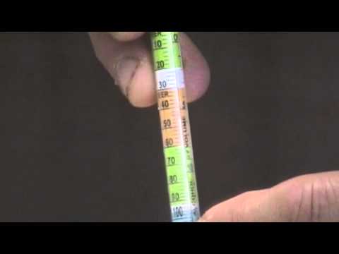 how to read hydrometer