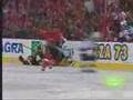 Sarich Hits Marleau - Sharks at Flames - Apr 13 08