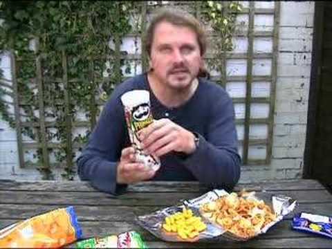 crisp - Paul explores the potato chip taste sensation. This man is the connoisseur of crisps. No one knows more about fried potato!