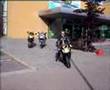 Funny motorbike accident