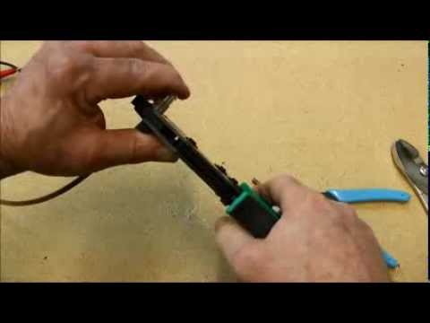 how to fit bnc crimp-on-plug