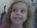 Cute little girl acting whacky