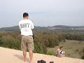 Disappearing man! Giant Michigan Sand Dunes & Blue Heeler
