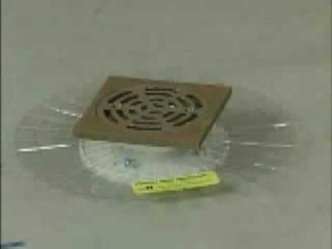 how to install square shower drain