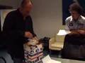 Corbin Bernsen opens mom's gift