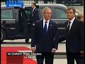 president george w. bush and first lady laura bush meets with ukraine president viktor yushchenko.