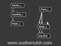 audiomulch 2.0 Patcher Screencast - inserting and reconnecting