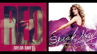 red x sparks fly (taylor swift mashup)