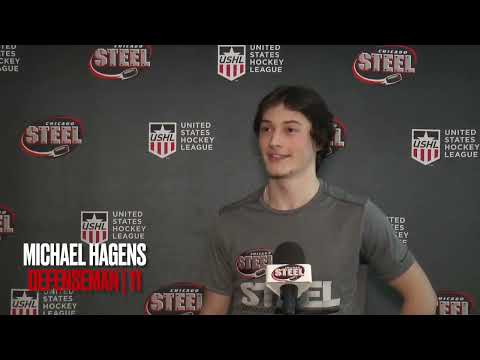 Chicago Steel Defenseman Michael Hagens Post Game - 2.18.23 vs. USA