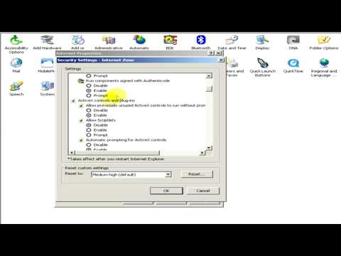 how to adjust activex controls