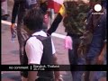 Hundreds of anti-government protestors at the Thai airport