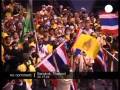Hundreds of anti-government protestors at the Thai airport