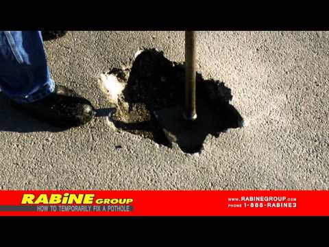 how to repair potholes
