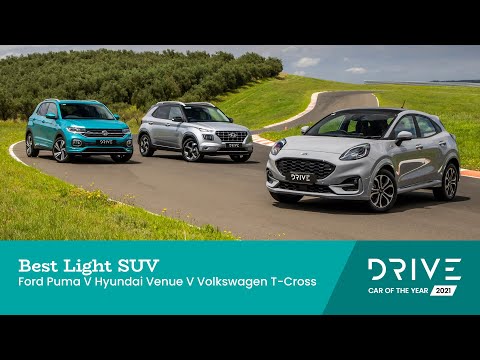 ford puma v hyundai venue v volkswagen t cross  best light suv  drive car of the year 2021