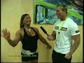 Klaus Riis at FIBO 2008 interviewing Helle Nielsen