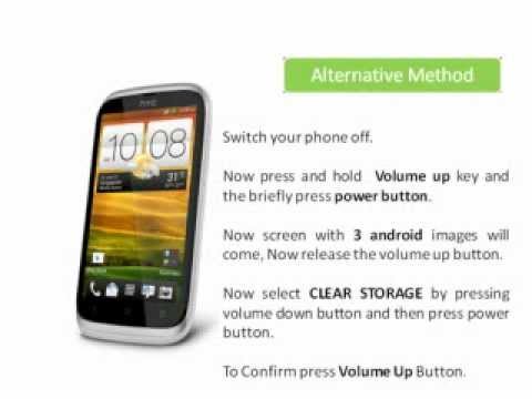 how to recover htc desire v