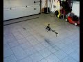 T-rex 450 testing in garage