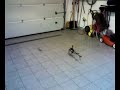 T-rex 450 testing in garage