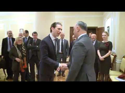 E.S. Igor Dodon a avut o întrevedere cu dl. Sebastian Kurz