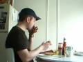 JMB129 eating breakfast JMB129 eating breakfast