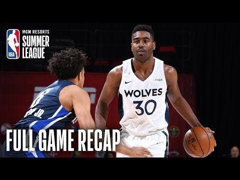 Video: MAVERICKS vs TIMBERWOLVES | Minnesota is Moving On | MGM Resorts NBA Summer League