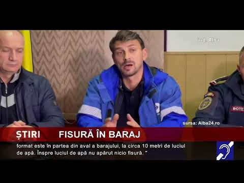 Fisură în barajul de la Tăul Mare