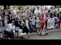 Olympic torch relay passing through Hartpury Gloucestershire
