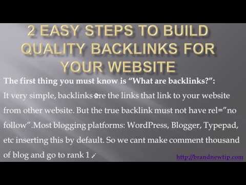 how to build quality backlinks