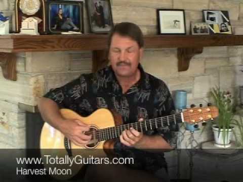 how to play harvest moon on guitar