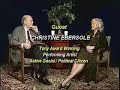 christine ebersole (b. 21 february 1953) is a two-time tony award-winning american actress and singer. ebersole was born in chicago, illinois, and graduated from macmurray college in jacksonville, illinois. after appearances on ryan's hope in 1977 and 1980, she got her first big role as part of the cast of saturday night live during dick ebersol's (no relation) first full season as executive producer (season seven; 1981-1982) where she was a weekend update co-anchor for brian doyle-murray (sometimes switching places with fellow castmember mary gross), and after this starred for several seasons on one life to live and valerie. her film roles to date have included mac and me (1988), my girl 2 (1994), richie rich (1994), 'til there was you (1997), my favorite martian (1999), and as the diva katerina cavalieri in milo? forman's amadeus (1984). ebersole has also been part of the cast of several failed television series, including rachel gunn, r.n. (1992) in which she played the title role, alongside will & grace's megan mullally. she has also had notable guest roles in shows such as will & grace, the nanny, just shoot me, murphy brown and ally mcbeal. ebersole has found her biggest fame on broadway. her most noted roles have included an appearance in gore vidal's the best man (2000), millicent jordan in dinner at eight (2002) (for which she was nominated for a tony award), m'lynn in steel magnolias (2005), and the role for which she won the tony award for best leading actress in a musical - dorothy brock in the 2001 revival of 42nd street. in 2006, ebersole took the dual role of edith ewing bouvier beale (