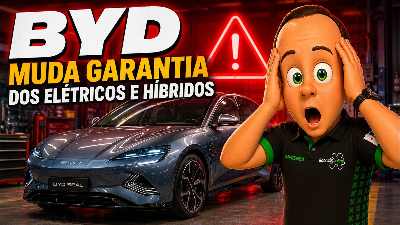 BYD muda garantia dos elétricos e híbridos e acende alerta sobre alta quilometragem