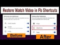 How To Add Video Shortcut In Facebook App