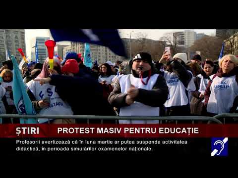 Protest masiv pentru Educație
