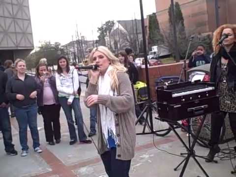 Dara Maclean at Winter Jam Party on the Plaza