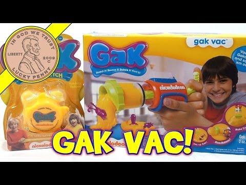 gak - Get This Item From the Lucky Penny Shop! http://luckypennyshop.com/nickelodeon-gak-vac/ Watch more Nickelodeon Toy Videos: http://www.youtube.com/playlist?li...
