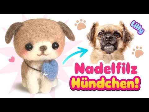 Mein HUND als PLÜSCHTIER 😍 DIY Hündchen 🐶 Wie macht man Nadelfilz Tiere! Tipps 2017 deutsch german
