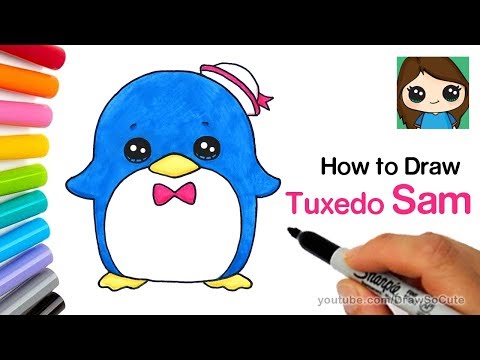 video-linktoworks-How to Draw a Cute Penguin | Sanrio Tuxedo Sam - YouTube