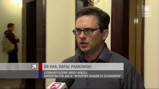  Rafał Pankowski o rasizmie w niższych ligach piłki nożnej, 23.10.2018. 