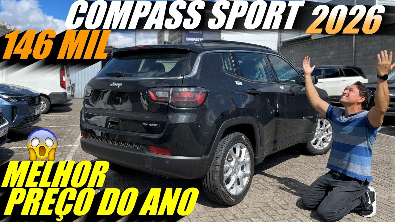 JEEP COMPASS SPORT 2026 BAIXOU + PREÇO! Melhor preço do ano e ainda tem Bônus. Hora de comprar?