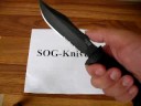 SOG SEAL Pup Elite Black TiNi w/ Nylon Sheath E37T - Video SOG SEAL Pup Elite Black TiNi w/ Nylon Sheath E37T - Video
